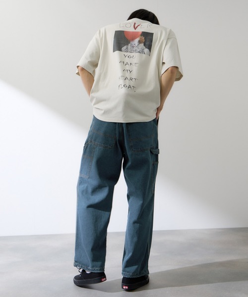 NAVY(ネイビー)の「NAVY デニムペインターパンツ 裾ドローコード(デニムパンツ・メンズ・ネイビー/ブルー系・S/M/L/XL)」の11枚目の写真