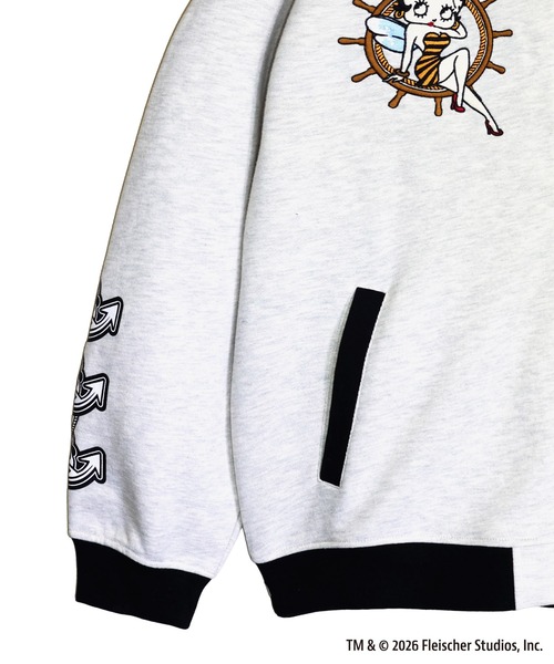 BETTY BOOP(ベティ・ブープ)の「BETTY BOOP×PANDIESTA Honey Bee マリンBETTY ZIPパーカー(M2)(パーカー・メンズ・ブラック/オートミール・XXL/XL/L/M)」の20枚目の写真