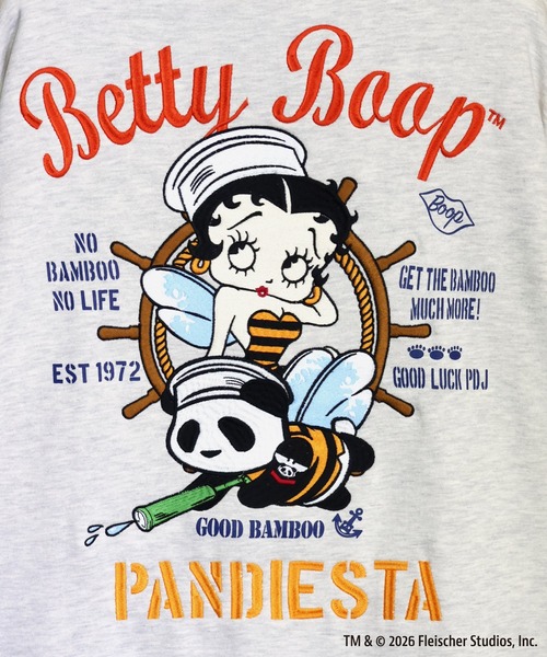 BETTY BOOP(ベティ・ブープ)の「BETTY BOOP×PANDIESTA Honey Bee マリンBETTY ZIPパーカー(M2)(パーカー・メンズ・ブラック/オートミール・XXL/XL/L/M)」の12枚目の写真