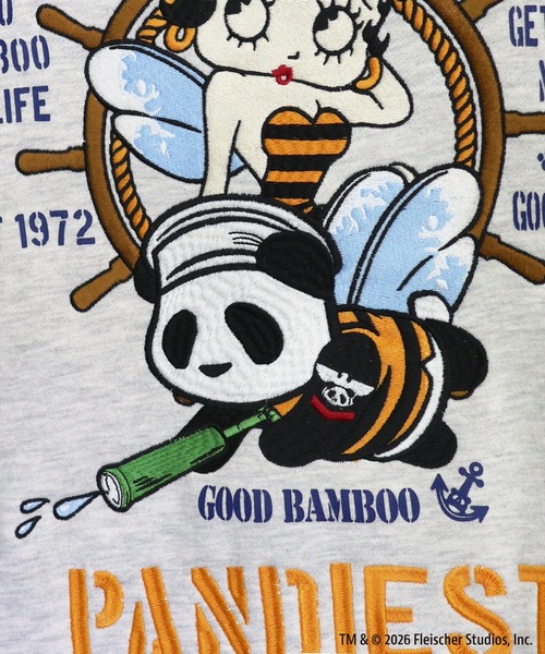 BETTY BOOP(ベティ・ブープ)の「BETTY BOOP×PANDIESTA Honey Bee マリンBETTY ZIPパーカー(M2)(パーカー・メンズ・ブラック/オートミール・XXL/XL/L/M)」の13枚目の写真