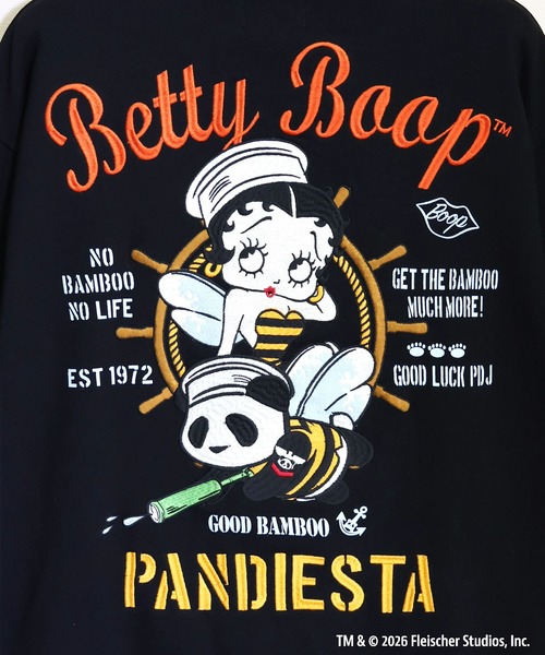 BETTY BOOP(ベティ・ブープ)の「BETTY BOOP×PANDIESTA Honey Bee マリンBETTY ZIPパーカー(M2)(パーカー・メンズ・ブラック/オートミール・XXL/XL/L/M)」の10枚目の写真