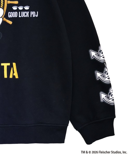 BETTY BOOP(ベティ・ブープ)の「BETTY BOOP×PANDIESTA Honey Bee マリンBETTY ZIPパーカー(M2)(パーカー・メンズ・ブラック/オートミール・XXL/XL/L/M)」の11枚目の写真