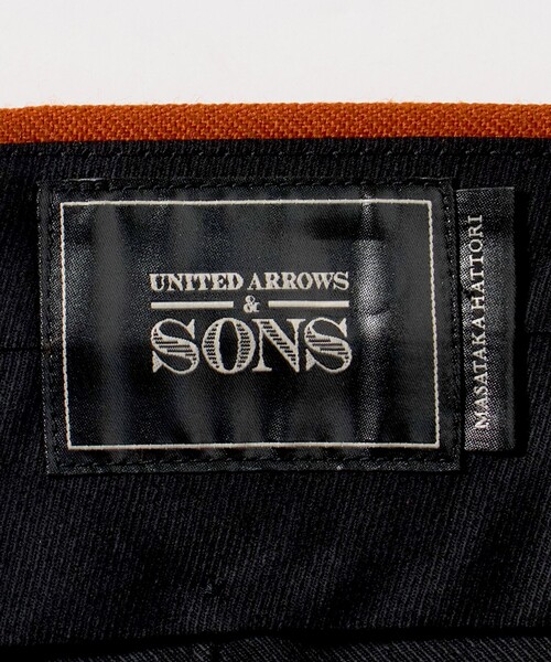 UNITED ARROWS & SONS（ユナイテッドアローズアンドサンズ）の「＜UNITED ARROWS & SONS by MASATAKA HATTORI＞NARROW NP TROUSERS/スラックス（スラックス・メンズ・ブラック/ダークオレンジ・50/48/46）」の9枚目の写真