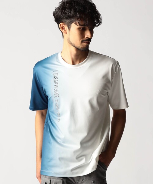 グラデーションストレッチポンチロゴTシャツ（Tシャツ/カットソー