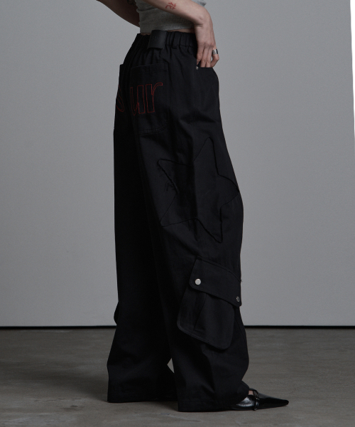 as you are(アズユーアー)の「AU パッチドポケットコットンパンツブラック(その他パンツ・レディース・その他・SMALL/MEDIUM)」の3枚目の写真