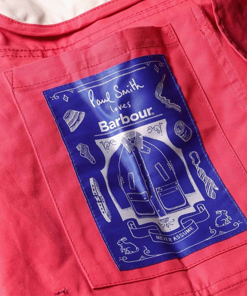 Paul Smith（ポールスミス）の「Paul Smith Loves Barbour "Bedale" コットンジャケット / 163701 MCA1126（その他アウター・メンズ・チェリーレッド/キナリ・SMALL/MEDIUM/LARGE/X-LARGE）」の7枚目の写真