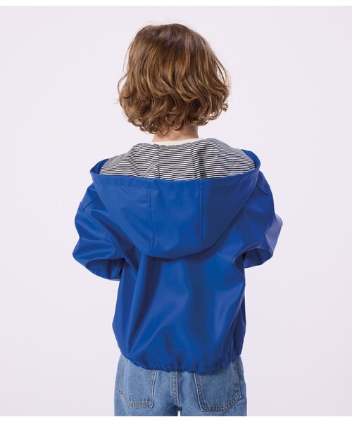 PETIT BATEAU(プチバトー)の「キッズブルゾン(マウンテンパーカー・キッズ・ブルー/オレンジ/グリーン・6YEAR/8YEAR/10YEAR/12YEAR)」の5枚目の写真