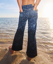 ROXY | ROXY ウィメンズ BOOGIE NIGHT MID OCEAN BLUE デニムパンツ 【2026年春夏モデル】/ロキシーペイズリー柄ボトムス(デニムパンツ)