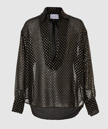 SUGARHILL(シュガーヒル)の「INDIGO COTTON OMBRE PLAID OPEN COLLAR SUGARHILL(シュガーヒル)の「INDIGO COTTON OMBRE PLAID OPEN COLLAR