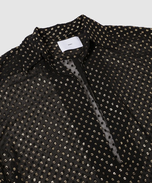 SUGARHILL(シュガーヒル)の「TWINKLE SHEER SKIPPER SHIRT(シャツ/ブラウス・メンズ・ブラック・2)」の4枚目の写真