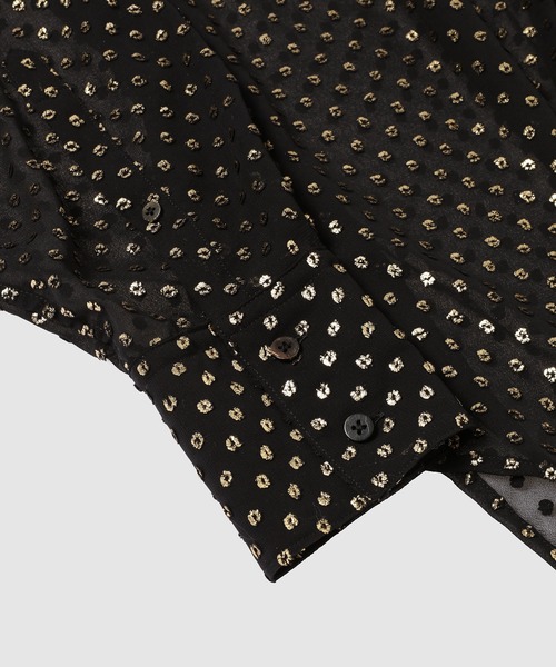 SUGARHILL(シュガーヒル)の「TWINKLE SHEER SKIPPER SHIRT(シャツ/ブラウス・メンズ・ブラック・2)」の5枚目の写真