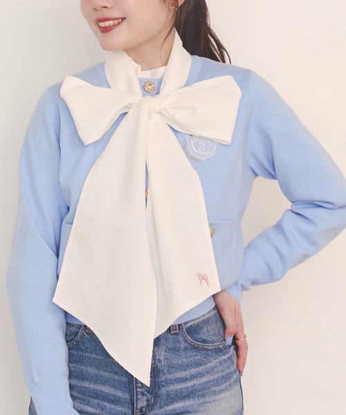 Cath Kidston(キャスキッドソン)の「ボウタイブラウス(シャツ/ブラウス・レディース・サックスブルー系/アイボリー/サックスブルー/ホワイト・FREE)」の8枚目の写真
