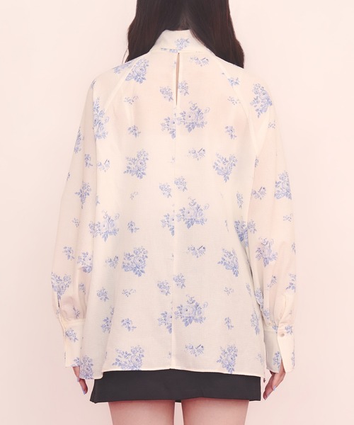 Cath Kidston(キャスキッドソン)の「ボウタイブラウス(シャツ/ブラウス・レディース・サックスブルー系/アイボリー/サックスブルー/ホワイト・FREE)」の21枚目の写真