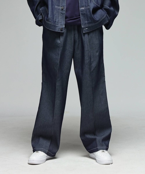 B&T CLUB（ビーティークラブ）の「パンツ メンズ 大きいサイズ ストレッチ ロングパンツ B＆T CLUB (ビーアンドティークラブ)（デニムパンツ・メンズ・ブルー/ネイビー/ホワイト/ブラック・X2(4L～5L)/X1(3L～4L)/X3(6L～7L)）」の3枚目の写真