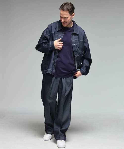 B&T CLUB（ビーティークラブ）の「パンツ メンズ 大きいサイズ ストレッチ ロングパンツ B＆T CLUB (ビーアンドティークラブ)（デニムパンツ・メンズ・ブルー/ネイビー/ホワイト/ブラック・X2(4L～5L)/X1(3L～4L)/X3(6L～7L)）」の17枚目の写真