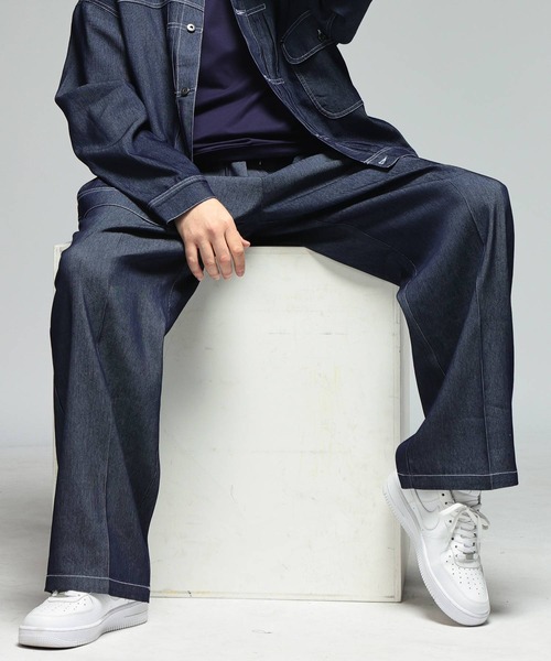 B&T CLUB（ビーティークラブ）の「パンツ メンズ 大きいサイズ ストレッチ ロングパンツ B＆T CLUB (ビーアンドティークラブ)（デニムパンツ・メンズ・ブルー/ネイビー/ホワイト/ブラック・X2(4L～5L)/X1(3L～4L)/X3(6L～7L)）」の20枚目の写真