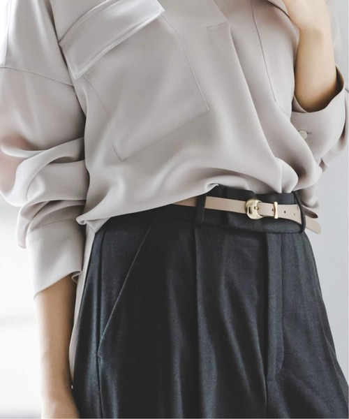 LEFIJE(レフィエ)の「《追加》LEFIJE/レフィエ Tresorベルト(ベルト・レディース・ブラック/ベージュ・XX-SMALL/7.5)」の3枚目の写真