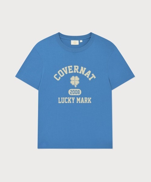 COVERNAT(カバーナット)の「WOMEN CLOVER GRAPHIC T-SHIRT(Tシャツ/カットソー・レディース・チャコールグレー/ブルー/キナリ/ホワイト・LARGE/MEDIUM/SMALL)」の4枚目の写真