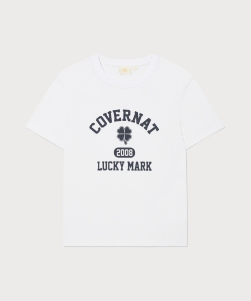 COVERNAT(カバーナット)の「WOMEN CLOVER GRAPHIC T-SHIRT(Tシャツ/カットソー・レディース・チャコールグレー/ブルー/キナリ/ホワイト・LARGE/MEDIUM/SMALL)」の8枚目の写真