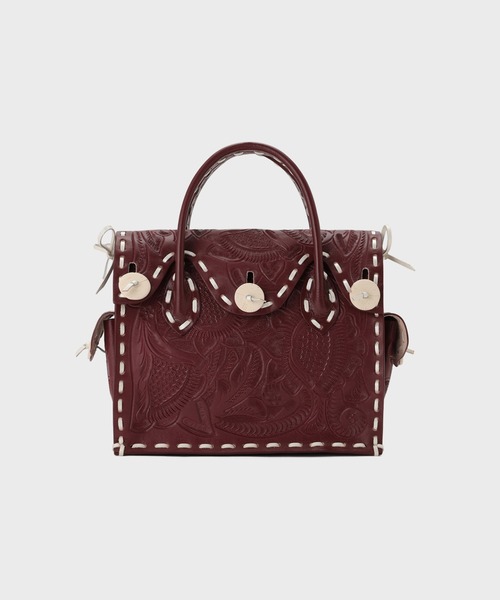 CARVING TRIBES（カービングトライブス）の「ST MaestraS-ls（ハンドバッグ・レディース・ボルドー/パープル・FREE）」の2枚目の写真