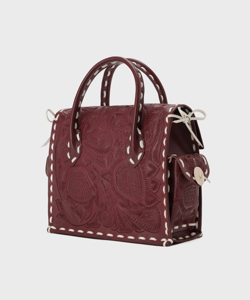 CARVING TRIBES（カービングトライブス）の「ST MaestraS-ls（ハンドバッグ・レディース・ボルドー/パープル・FREE）」の3枚目の写真