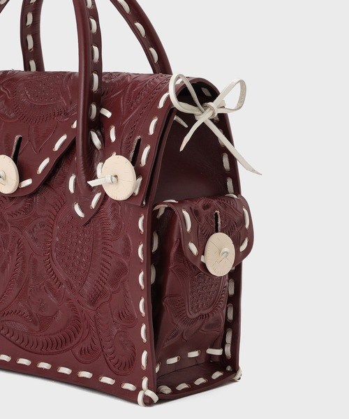 CARVING TRIBES（カービングトライブス）の「ST MaestraS-ls（ハンドバッグ・レディース・ボルドー/パープル・FREE）」の5枚目の写真