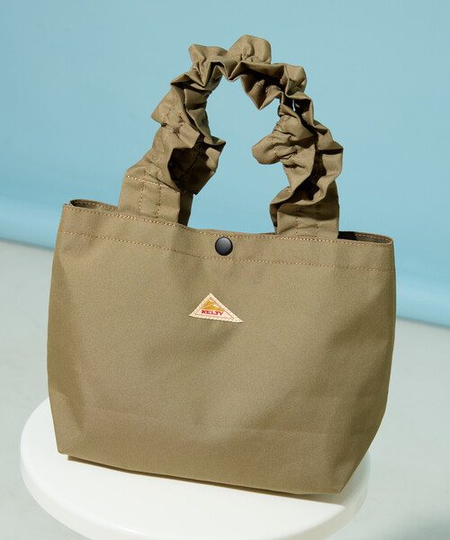 FREAK'S STORE(フリークスストア)の「限定展開 KELTY × FREAK'S STORE/ケルティ 別注 Frill Handle Tote Bag/フリルハンドル トートバッグ(トートバッグ・レディース・ブルーグリーン/ブラック/ベージュ/レオパード・ONE SIZE)」の9枚目の写真