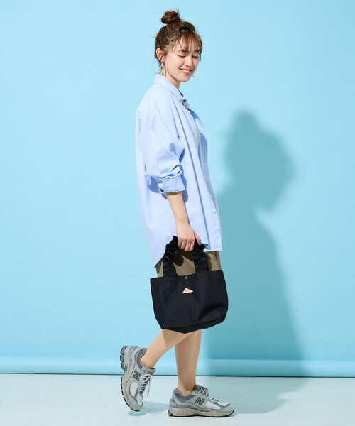 FREAK'S STORE(フリークスストア)の「限定展開 KELTY × FREAK'S STORE/ケルティ 別注 Frill Handle Tote Bag/フリルハンドル トートバッグ(トートバッグ・レディース・ブルーグリーン/ブラック/ベージュ/レオパード・ONE SIZE)」の13枚目の写真