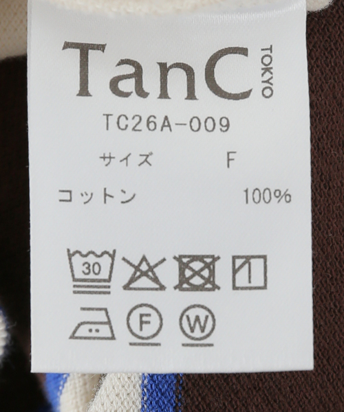 plage(プラージュ)の「《一部店舗・WEB限定》TANC TOKYO / タンクトウキョウ PIQUET BORDER ASYM TEEシャツ(Tシャツ/カットソー・レディース・アイボリー・FREE)」の6枚目の写真