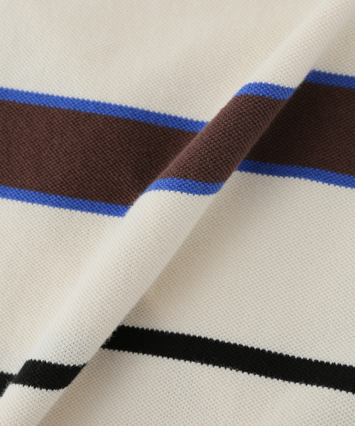 plage(プラージュ)の「《一部店舗・WEB限定》TANC TOKYO / タンクトウキョウ PIQUET BORDER ASYM TEEシャツ(Tシャツ/カットソー・レディース・アイボリー・FREE)」の7枚目の写真
