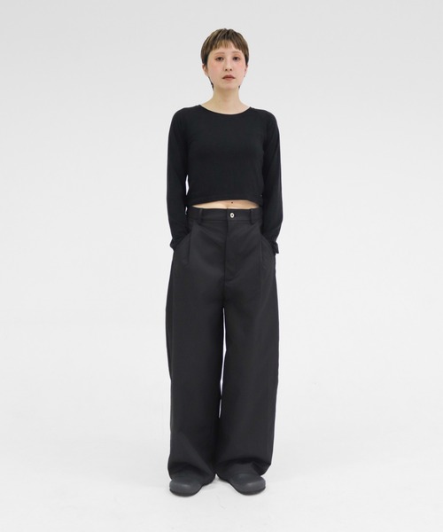 lit(リット)の「Compact Raglan Tops(Tシャツ/カットソー・レディース・ブラック/アイボリー/ブラウン・FREE)」の5枚目の写真