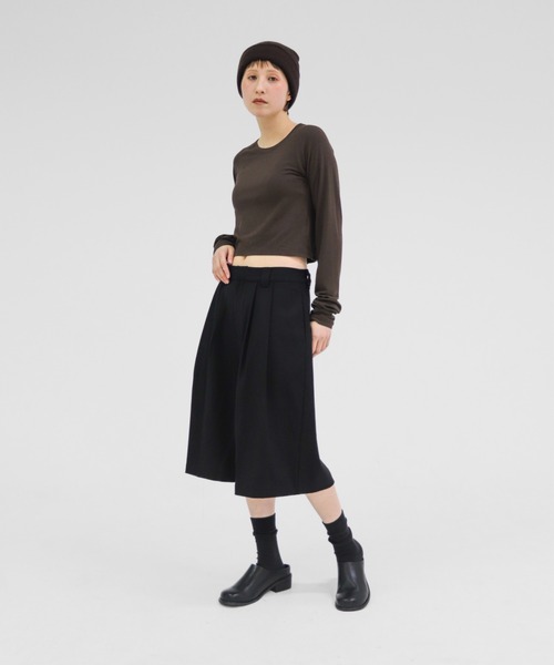 lit(リット)の「Compact Raglan Tops(Tシャツ/カットソー・レディース・ブラック/アイボリー/ブラウン・FREE)」の17枚目の写真