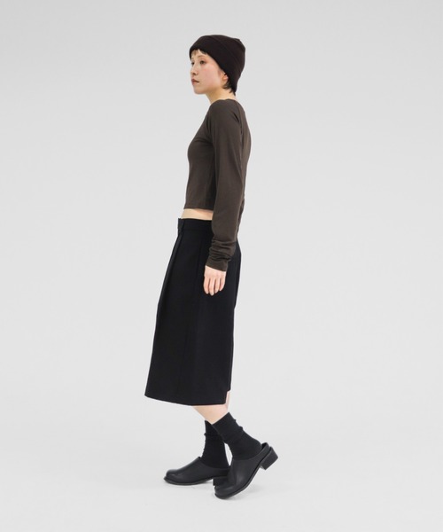 lit(リット)の「Compact Raglan Tops(Tシャツ/カットソー・レディース・ブラック/アイボリー/ブラウン・FREE)」の18枚目の写真