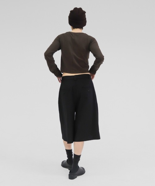 lit(リット)の「Compact Raglan Tops(Tシャツ/カットソー・レディース・ブラック/アイボリー/ブラウン・FREE)」の19枚目の写真