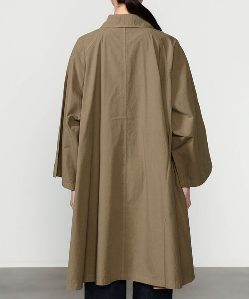 ORCIVAL（オーシバル）の「ORCIVAL | ガーメントダイ コットン Aライン ラグランコート WOMEN（ステンカラーコート・レディース・ベージュ系その他/ブラック系その他・1）」の12枚目の写真