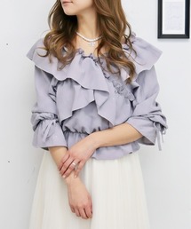 FUN（ファン）の「ストーンフリルブラウス（シャツ/ブラウス）」
