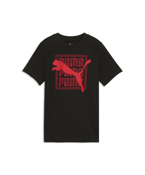 PUMA（プーマ）の「PUMA プーマ ボーイズ グラフィック キャット 半袖 Tシャツ B 120-160cm（Tシャツ/カットソー・キッズ・エメラルド/ブラック/ネイビー・160/150/140/120/130）」の8枚目の写真