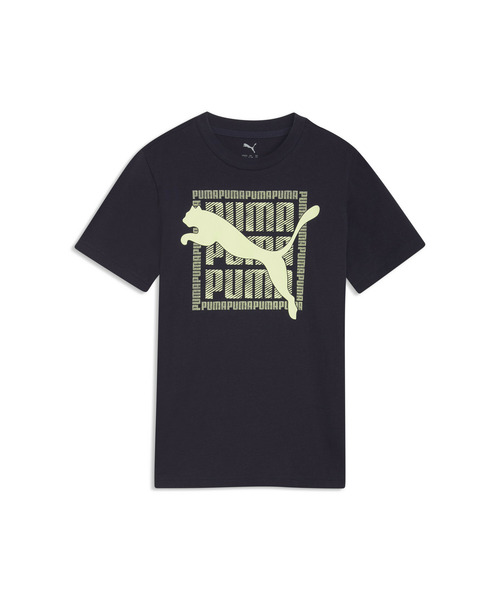 PUMA（プーマ）の「PUMA プーマ ボーイズ グラフィック キャット 半袖 Tシャツ B 120-160cm（Tシャツ/カットソー・キッズ・エメラルド/ブラック/ネイビー・160/150/140/120/130）」の4枚目の写真