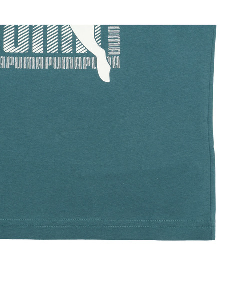 PUMA（プーマ）の「PUMA プーマ ボーイズ グラフィック キャット 半袖 Tシャツ B 120-160cm（Tシャツ/カットソー・キッズ・エメラルド/ブラック/ネイビー・160/150/140/120/130）」の11枚目の写真
