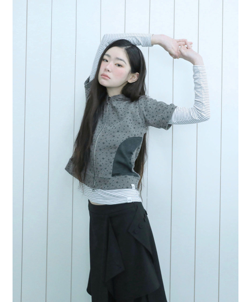 UGLY SHADOW（アグリーシャドウ）の「FLARED SKIRT PANTS(BLACK)（その他パンツ・レディース・その他・SMALL/MEDIUM）」の2枚目の写真