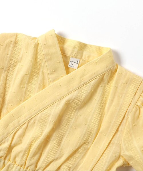 apres les cours（アプレレクール）の「【WEB限定】フリルビスチェ付きワンピース甚平（浴衣・キッズ・ラベンダー/イエロー・80/90/100/110/120/130）」の20枚目の写真