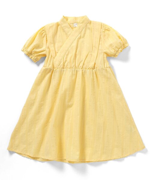 apres les cours（アプレレクール）の「【WEB限定】フリルビスチェ付きワンピース甚平（浴衣・キッズ・ラベンダー/イエロー・80/90/100/110/120/130）」の10枚目の写真