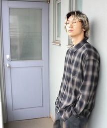 CIAO オンブレチェック ダッドシャツ