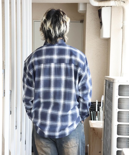 CIAO（チャオ）の「CIAO ｵﾝﾌﾞﾚﾁｪｯｸ ﾀﾞｯﾄﾞｼｬﾂ（シャツ/ブラウス・メンズ・ネイビー/グレー/ブラック/オレンジ・M/L）」の16枚目の写真