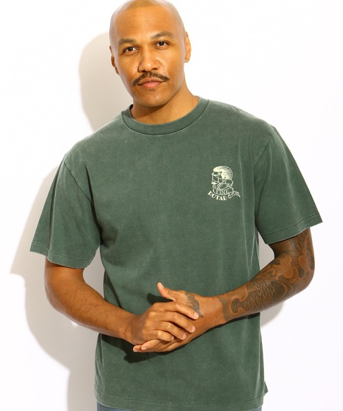 ROTAR(ローター)の「IM FINE vintage finish Tee(Tシャツ/カットソー・メンズ・グリーン系その他/ホワイト系その他/レッド系その他/グレー系その他・MEDIUM/LARGE/X-LARGE)」の4枚目の写真