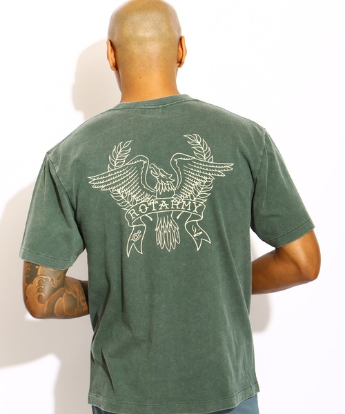 ROTAR(ローター)の「IM FINE vintage finish Tee(Tシャツ/カットソー・メンズ・グリーン系その他/ホワイト系その他/レッド系その他/グレー系その他・MEDIUM/LARGE/X-LARGE)」の5枚目の写真