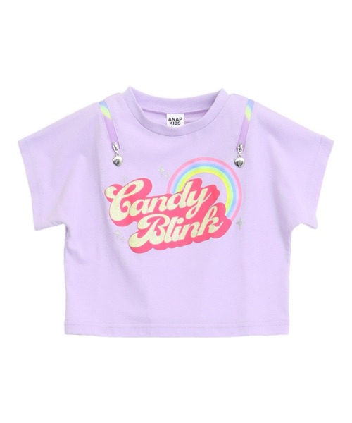 ANAP kids（アナップキッズ）の「肩ジップ レインボー Tシャツ トップス（Tシャツ/カットソー・キッズ・ホワイト/ブラック/ラベンダー・110/120/130）」の19枚目の写真
