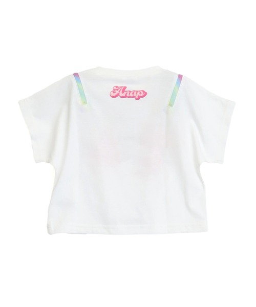 ANAP kids（アナップキッズ）の「肩ジップ レインボー Tシャツ トップス（Tシャツ/カットソー・キッズ・ホワイト/ブラック/ラベンダー・110/120/130）」の20枚目の写真