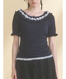 merry jenny | romantic frill summer top(Tシャツ/カットソー)