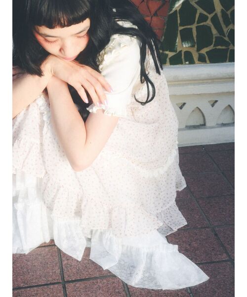 merry jenny(メリージェニー)の「romantic frill summer top(Tシャツ/カットソー・レディース・ネイビー/ピンク/アイボリー・FREE)」の22枚目の写真